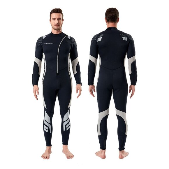 Seaskin 3mm Full Body Wetsuit Men's Size XXXL (READ MEASUREMENTS IN DESCRIPTION) - Picture 1 of 10